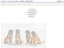 Tablet Screenshot of leonbergerdog.pl